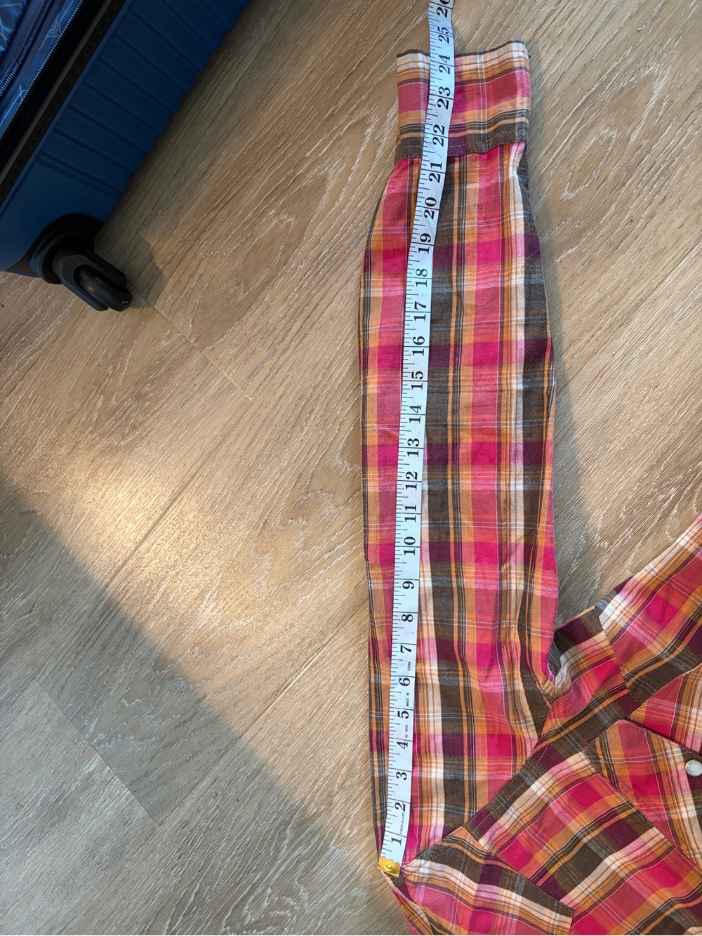 Atmosphere Pink Plaid Button-Down Shirt size small cotton - Picture 5 of 14
